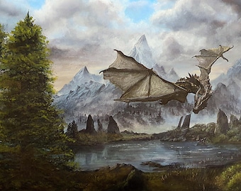 Drache | Himmelsrand | Kunstdruck