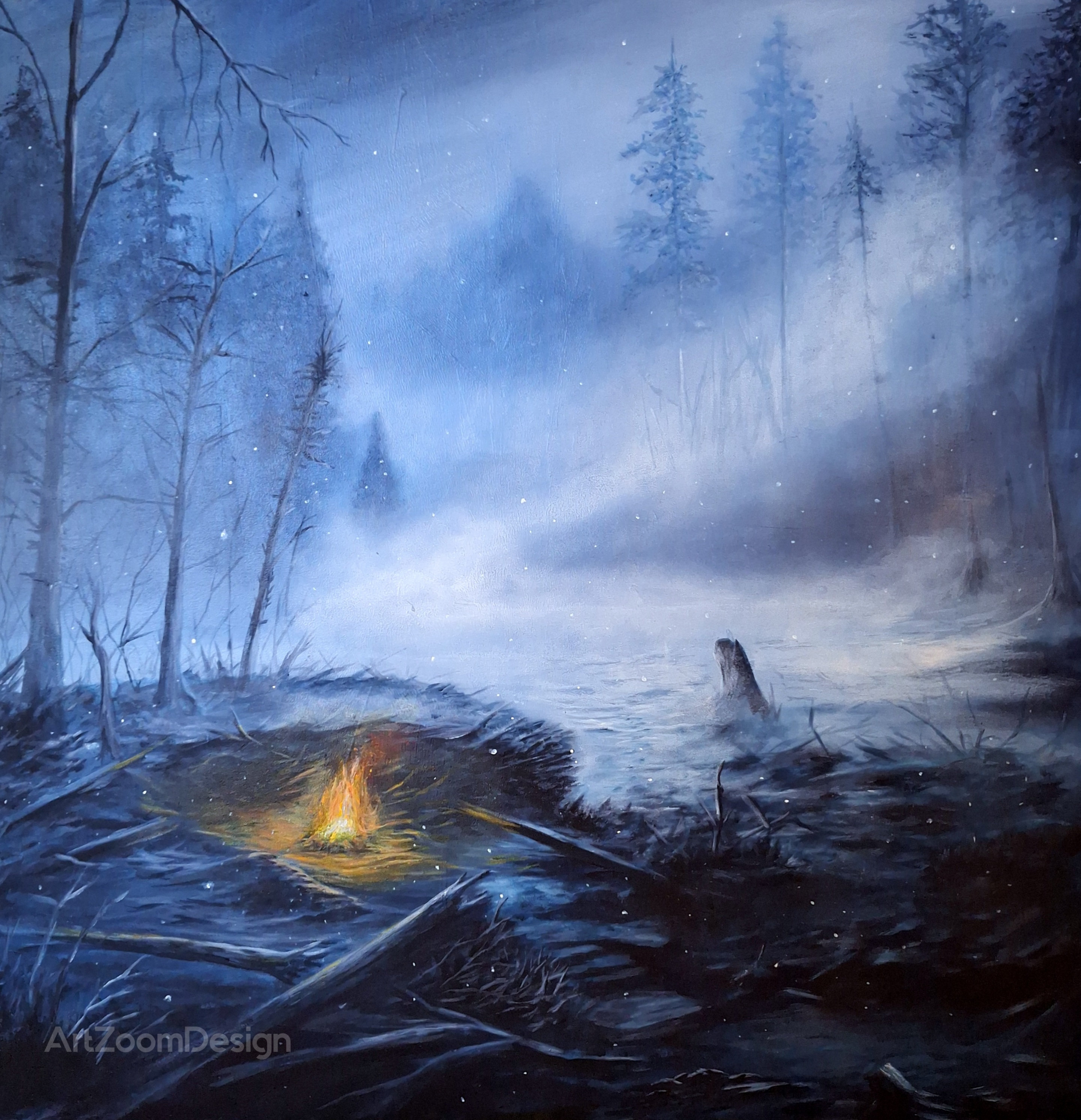 Art print | Cold, Dark and Gentle place