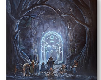 Fellowship of Moria | Canvas print | Size 50x50cm / 20"x 20"