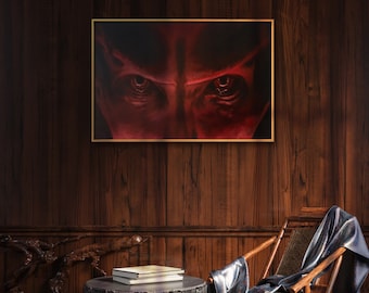 Art de Diablo IV | Yeux Lilith | Peinture originale | Acryliques sur toile 40x60cm