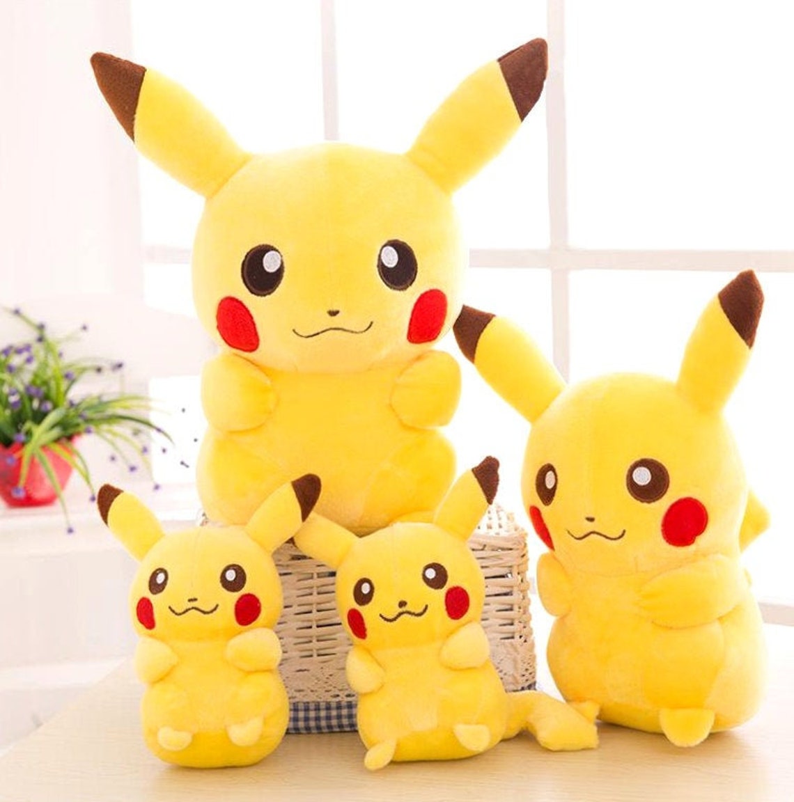 Cute Plush Toy Big Pokemon Pikachu 20-65cm Plush Doll Pikachu | Etsy
