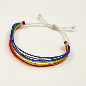 Rainbow Pride Bracelet, Pride Gifts, Pride Merch, Love is Love, Boho Rainbow, Gift for Friend, Pride Clothing, Rainbow Bracelet, lgbtq Pride