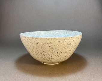 Tazón grande de cerámica moteada para servir/hornear