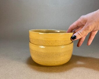 Juego de tres cuencos medianos Orange Earth