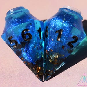 Gem Potion D6 Handmade Resin Dice Pair
