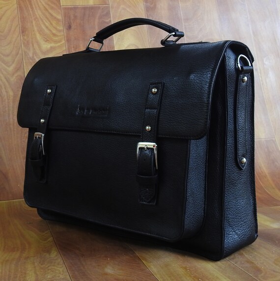 Genuine Leather Messenger Bag Etsy