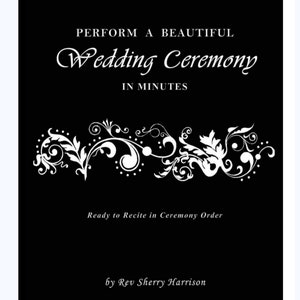 As a bonded Wedding Officiant in Virginia State, USA, I have written and used this book for over 800 ceremonies - Civil, God-based & LGBTQ+.