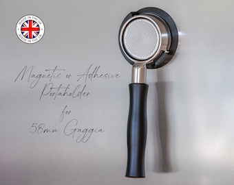 Gaggia 58mm Portafilter Holder with Magnetic/Adhesive Mount