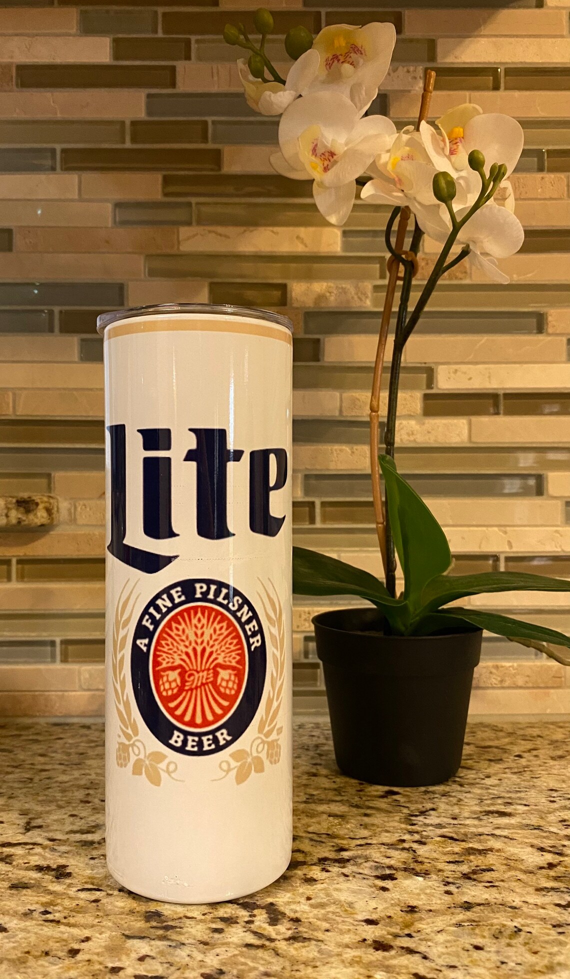 20oz Miller Lite themed tumbler Etsy