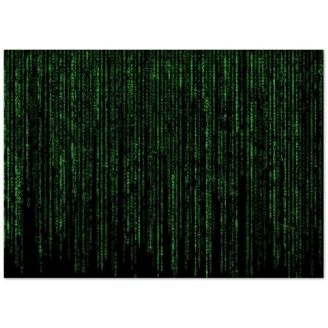 Matrix Wall Art Matrix Wall Decor Matrix Print Matrix Home Etsy