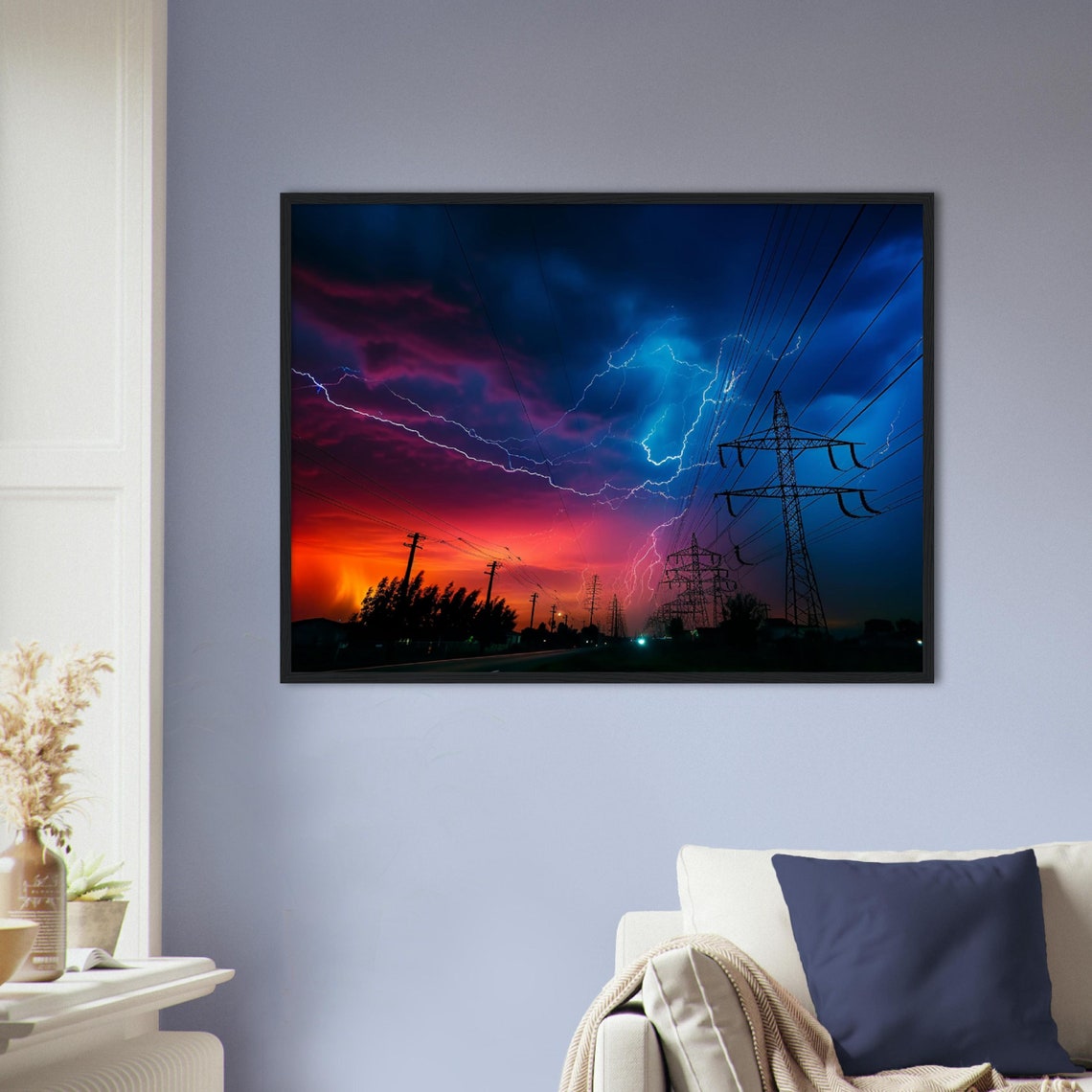 Storm Wall Art Printable Poster Storm Printable Wall Art Lightning Wall