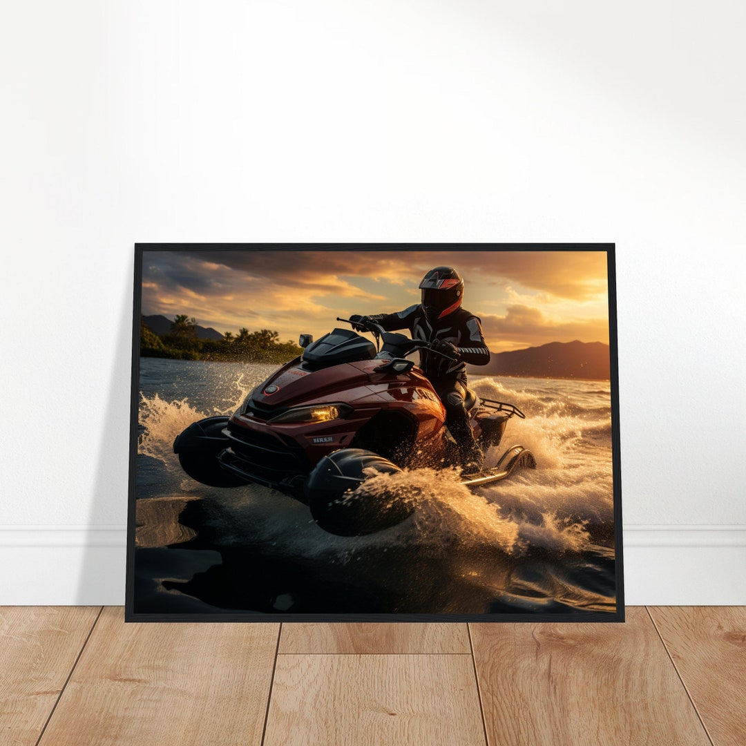 Jet Ski Printable Wall Art Jet Ski Poster Jet Ski Gift Jet Ski Etsy