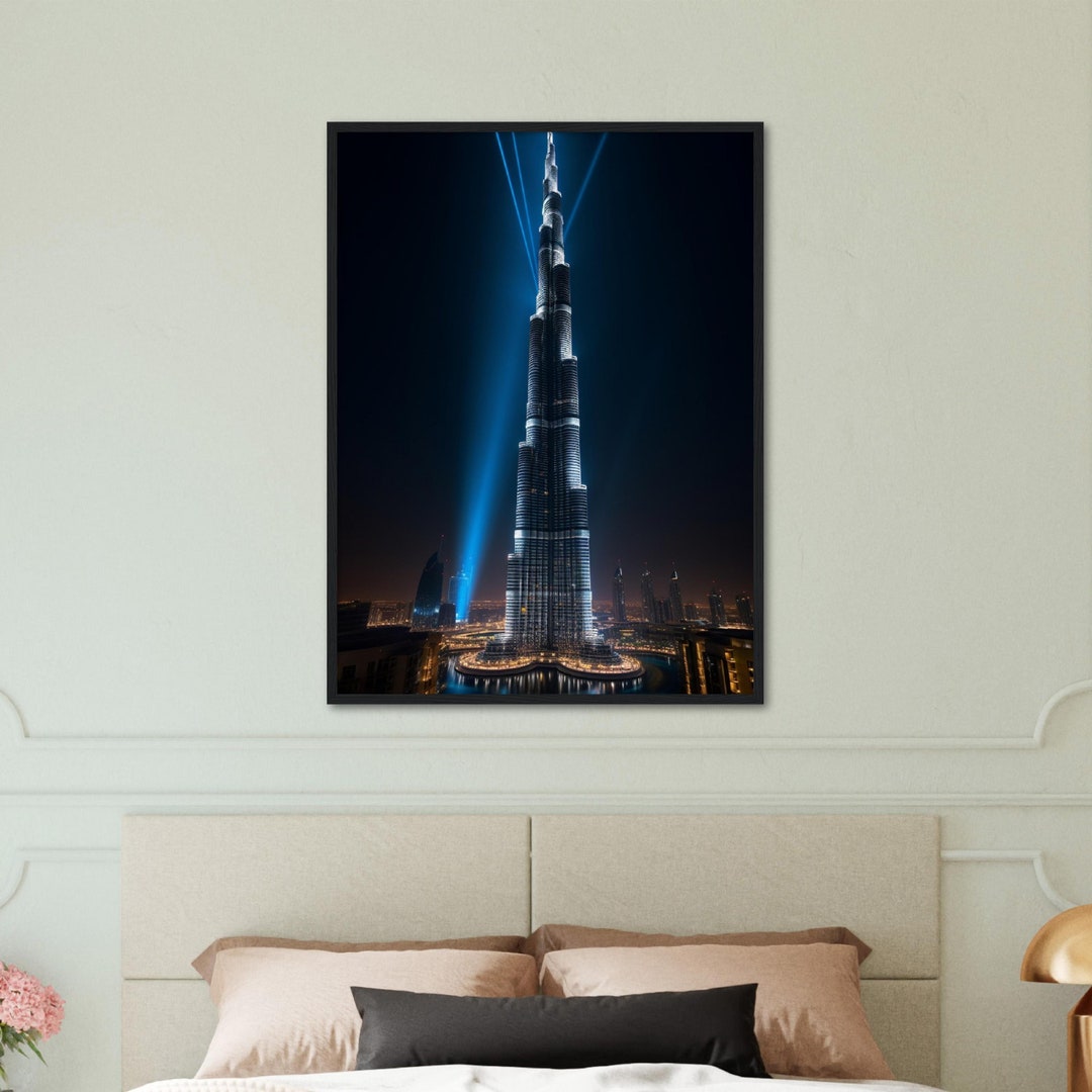 Burj Khalifa Printable Poster Burj Khalifa Dubai Wall Art Dubai Printable Wall Art Digital ...