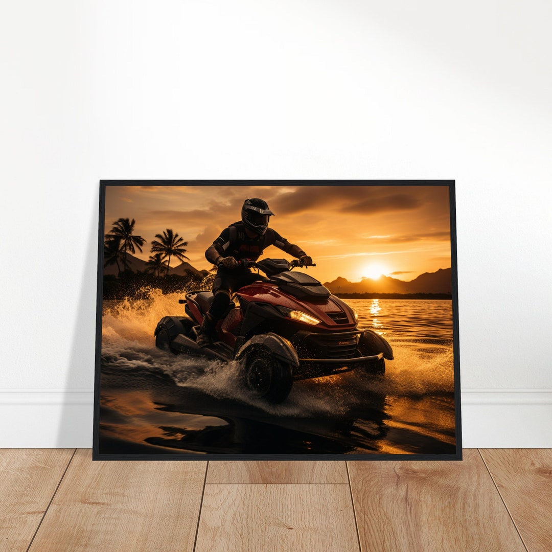Jet Ski Printable Wall Art Jet Ski Poster Jet Ski Gift Jet Ski Etsy