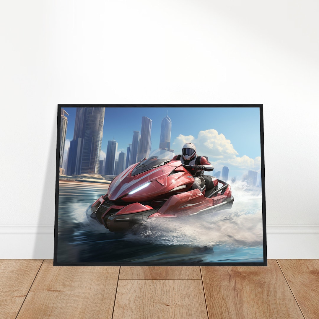 Jet Ski Printable Wall Art Jet Ski Poster Jet Ski Gift Jet Ski Etsy