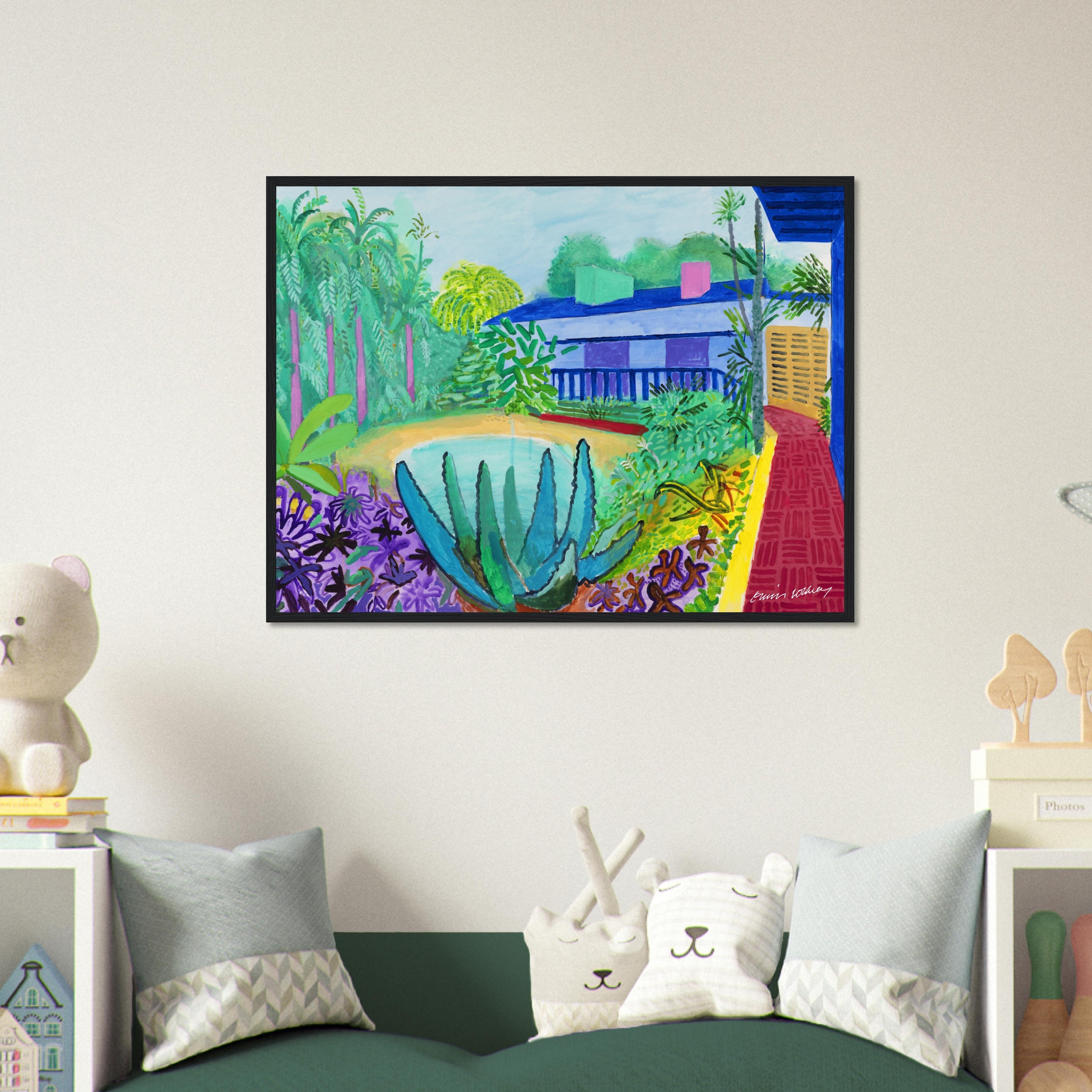 David Hockney Garden David Hockney Print David Hockney Signed Poster