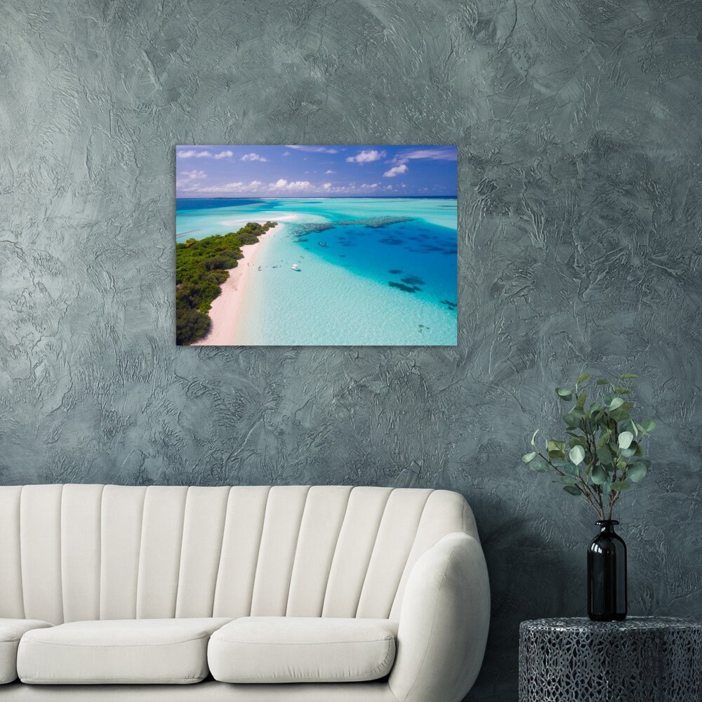 Tropical Beach Art Decor Maldive Poster Art Size 70x50 Cm - Etsy