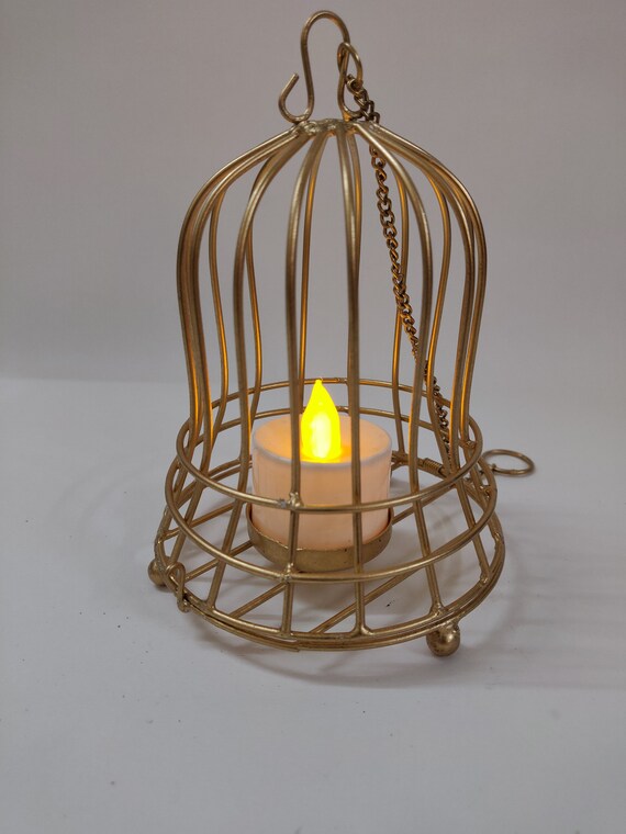 Euphoria Eshop Decorative Bird Cage T-Light Candle Holders for Home Decor and Festive Decoration