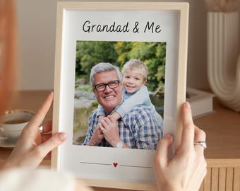 Personalized "Grandad and Me" Print: Grandad Gift