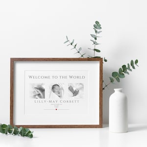 Personalized New Baby Keepsake Print: Welcome To The World