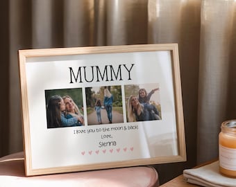 Mummy Photo Print, custom photo gift from child for Christmas, birthday or Mother’s Day