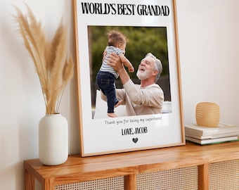 Grandad Gift | Grandad and Me | Grandad Christmas Gift | Grandad Birthday Gift | Grandad Personalised Gift | Fathers Day Gift | World's Best