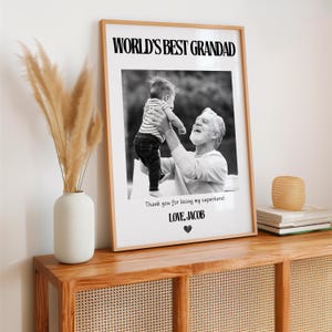 Grandad Gift | Grandad and Me | Grandad Christmas Gift | Grandad Birthday Gift | Grandad Personalised Gift | Fathers Day Gift | World&#39;s Best