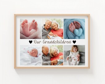 Personalised Our Grandchildren Collage - Grandparent Christmas Gift