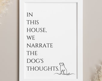 En esta casa contamos los pensamientos de los perros - Impresión divertida