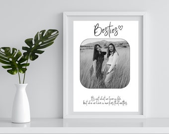 Bestie Gift | Personalised Best Friend Gift | Personalised Print | Christmas Gift | Gift For Her | Gift For Friend | Personalised Print