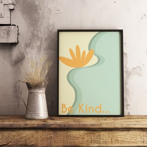 Cartel de la pared Be Kind