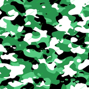 Green Camouflage Seamless Digital Background Pattern - Digital Download Files