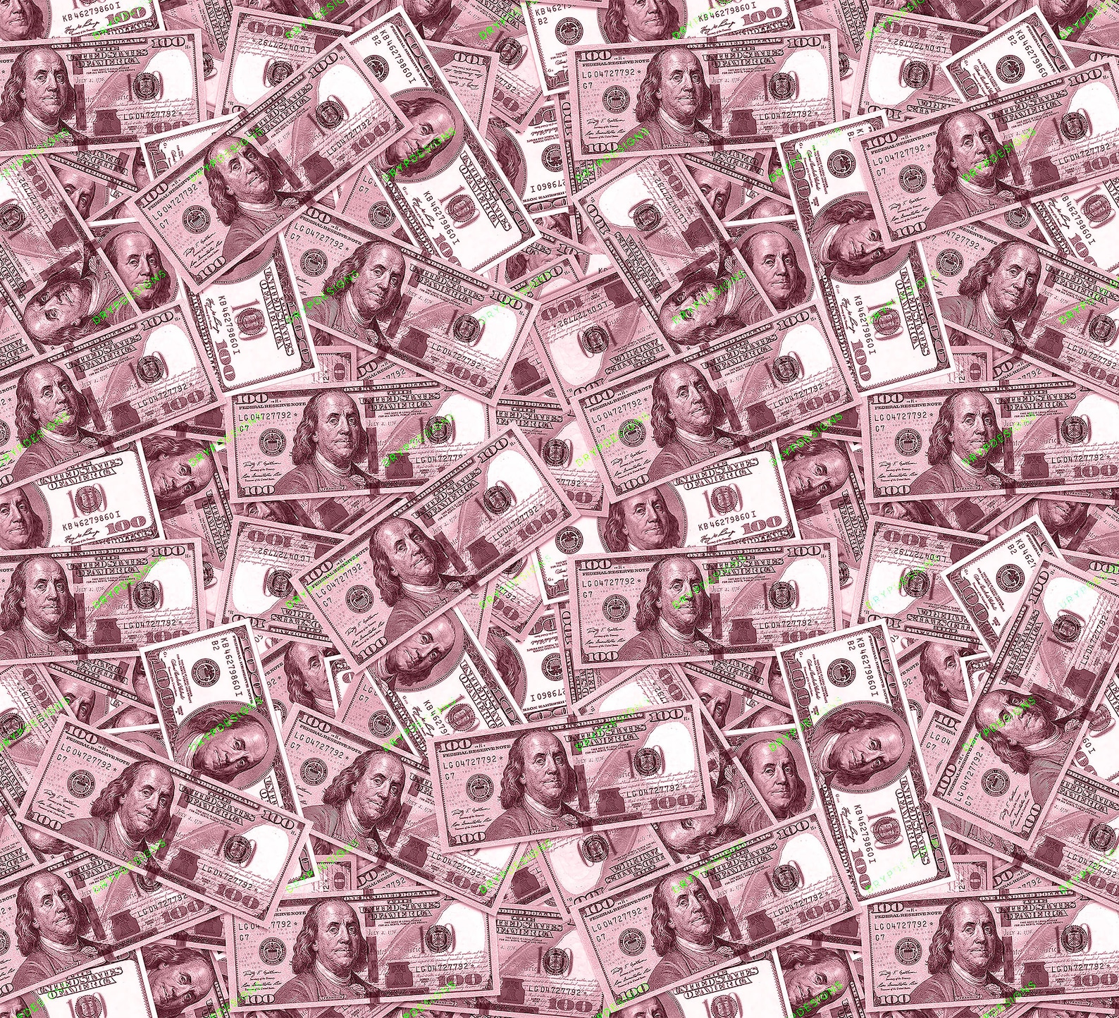 Blush Pink Money Background 100 Dollar Bills Seamless - Etsy Israel