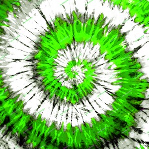 Verde neón + blanco Tie-Dye Papel digital Textura de fondo PNG Digital Descargar archivos
