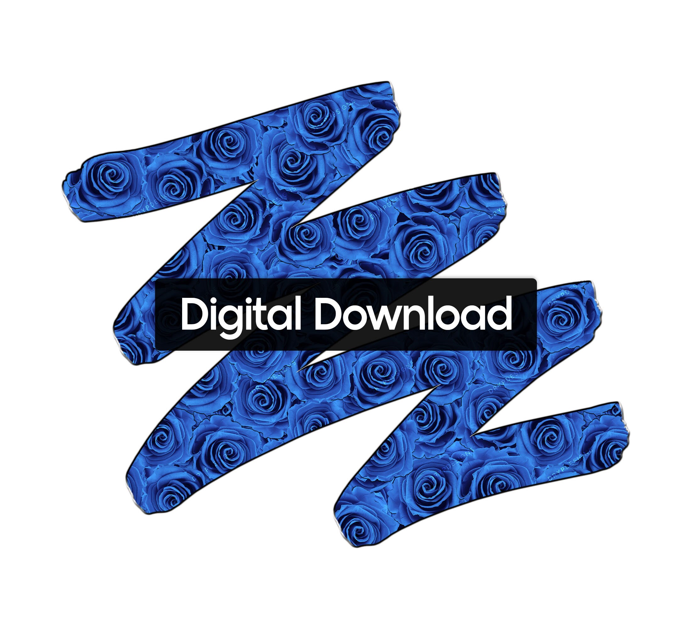 Blue Roses Seamless Digital Background Texture PNG - Floral Digital ...