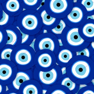 Evil Eye Symbol Seamless Digital Paper Background Pattern - Etsy
