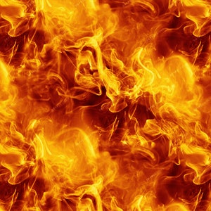 Smokey Orange Fire & Flames Digital Paper Seamless Background Texture - Digital Download Files