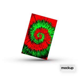 Red Green Tie-dye Digital Paper Background Texture Distressed Tiedye