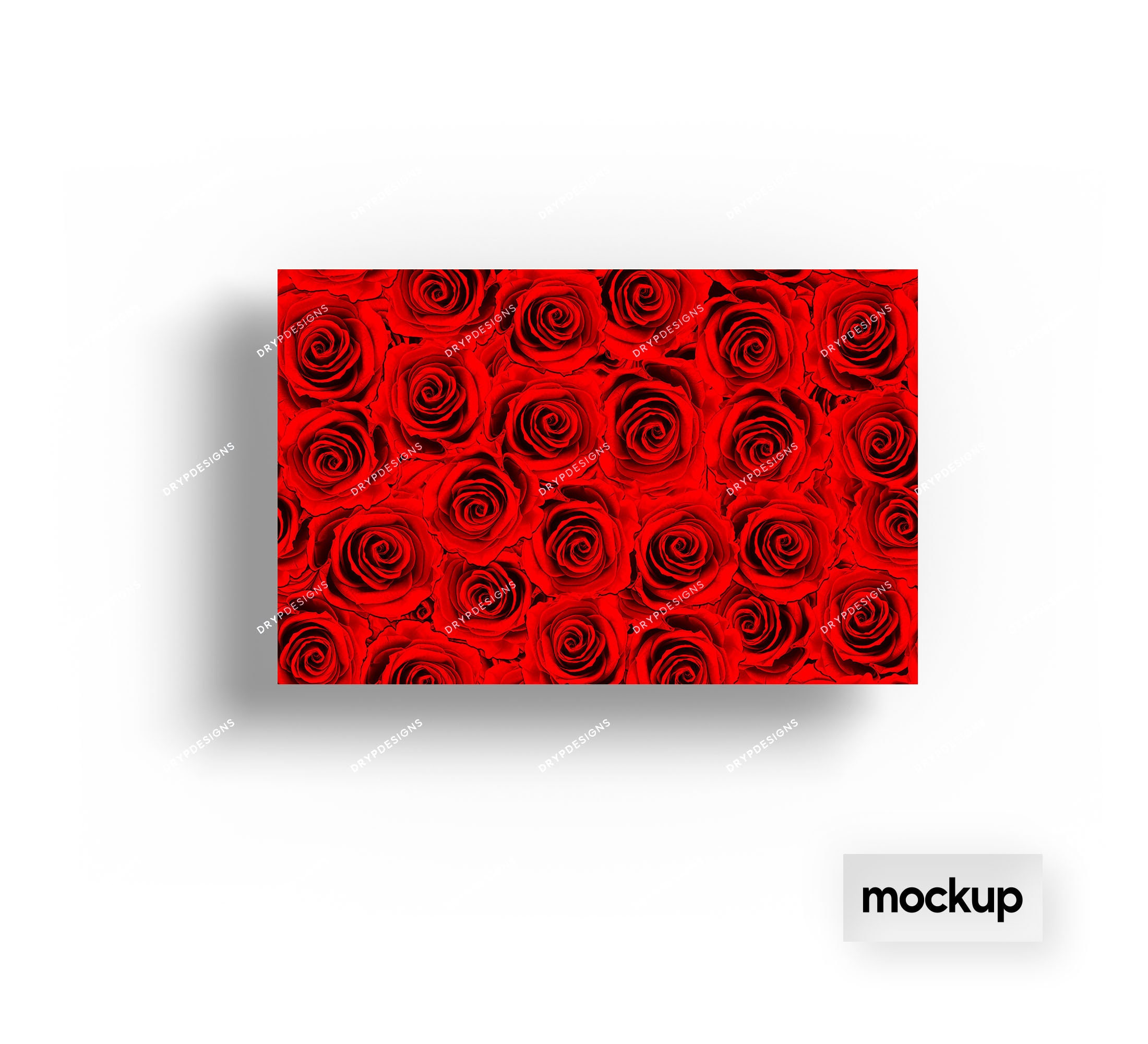 Red + Pink Diamond Roses Seamless Background — drypdesigns