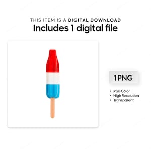 Bom Pop Popsicle PNG Graphic - Transparent Digital Download File image 3