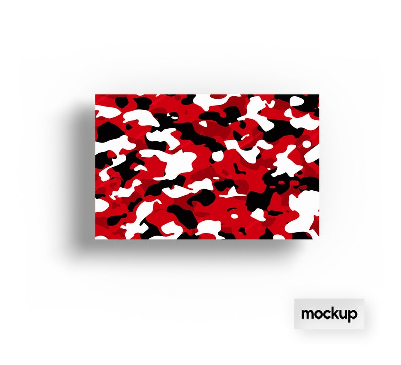 Red Camo Seamless Background Pattern Vibrant Red Camouflage SVG PNG Digital Paper Download Files image 6
