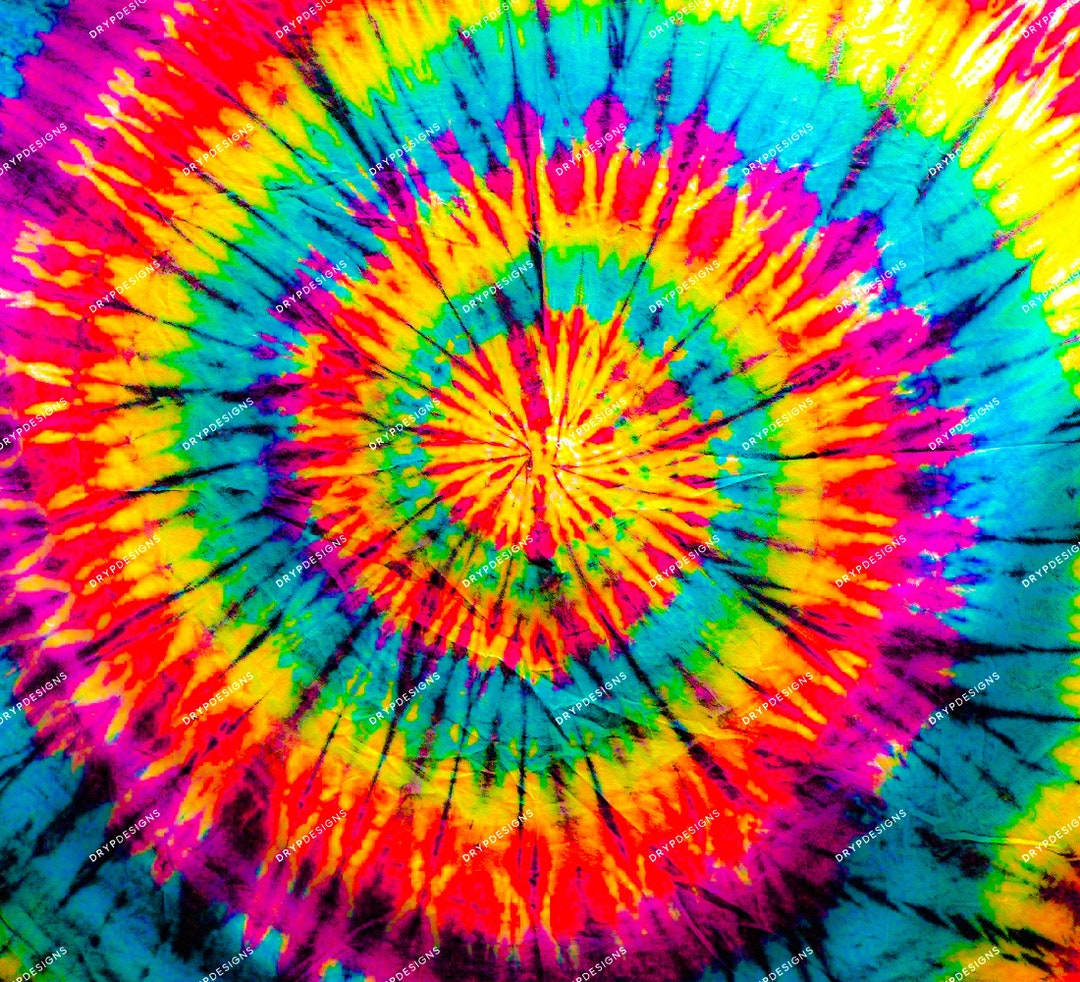 Vibrant Rainbow Tiedye Digital Paper Background Texture - Etsy