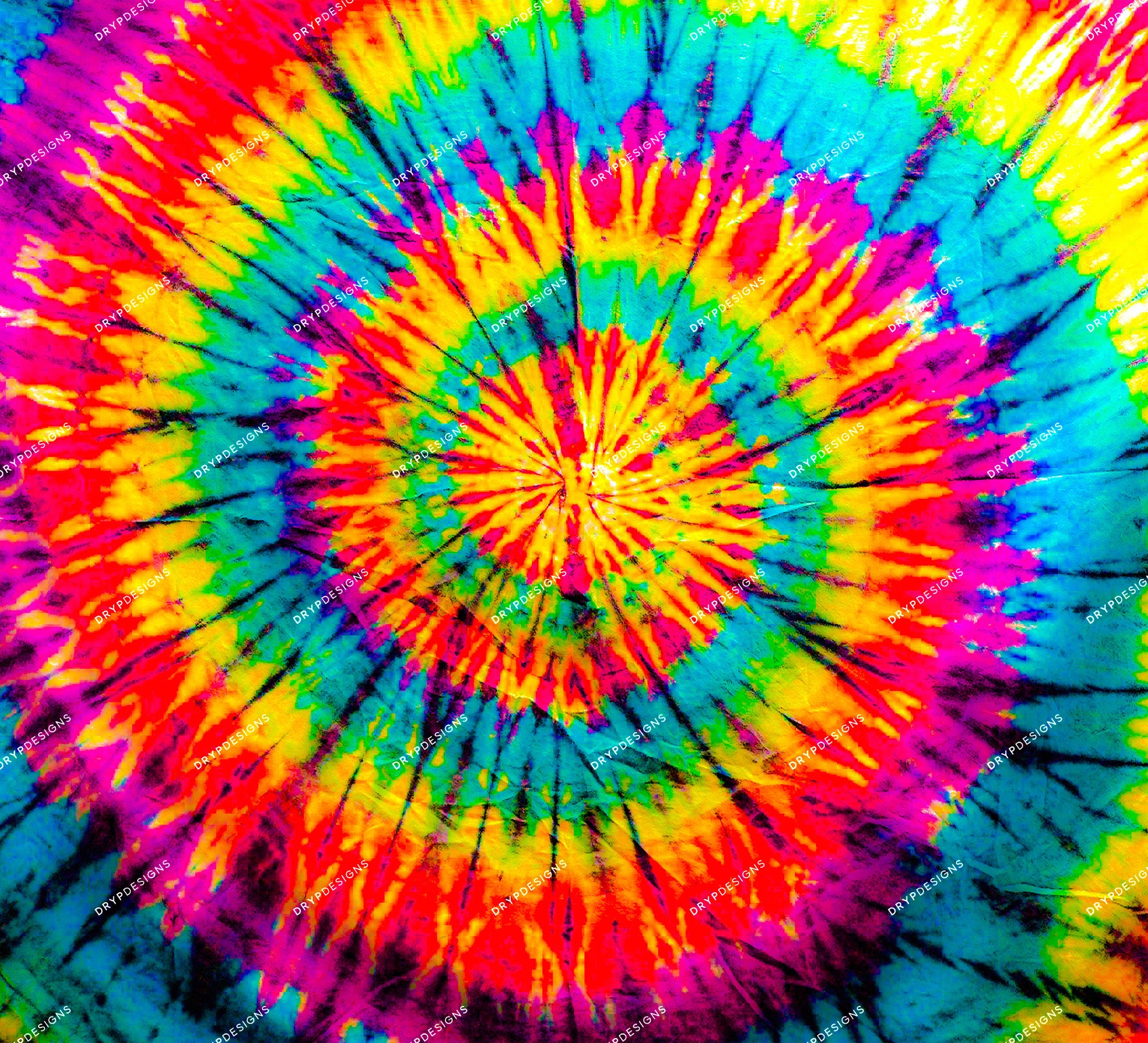 Vibrant Rainbow Tiedye Digital Paper Background Texture Etsy UK