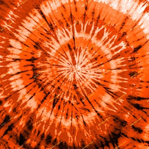 Orange Tiedye Digital Paper Background Texture PNG - Vibrant Orange Distressed - Digital Download Files