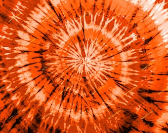 Orange Tiedye Digital Paper Background Texture PNG - Vibrant Orange Distressed - Digital Download Files