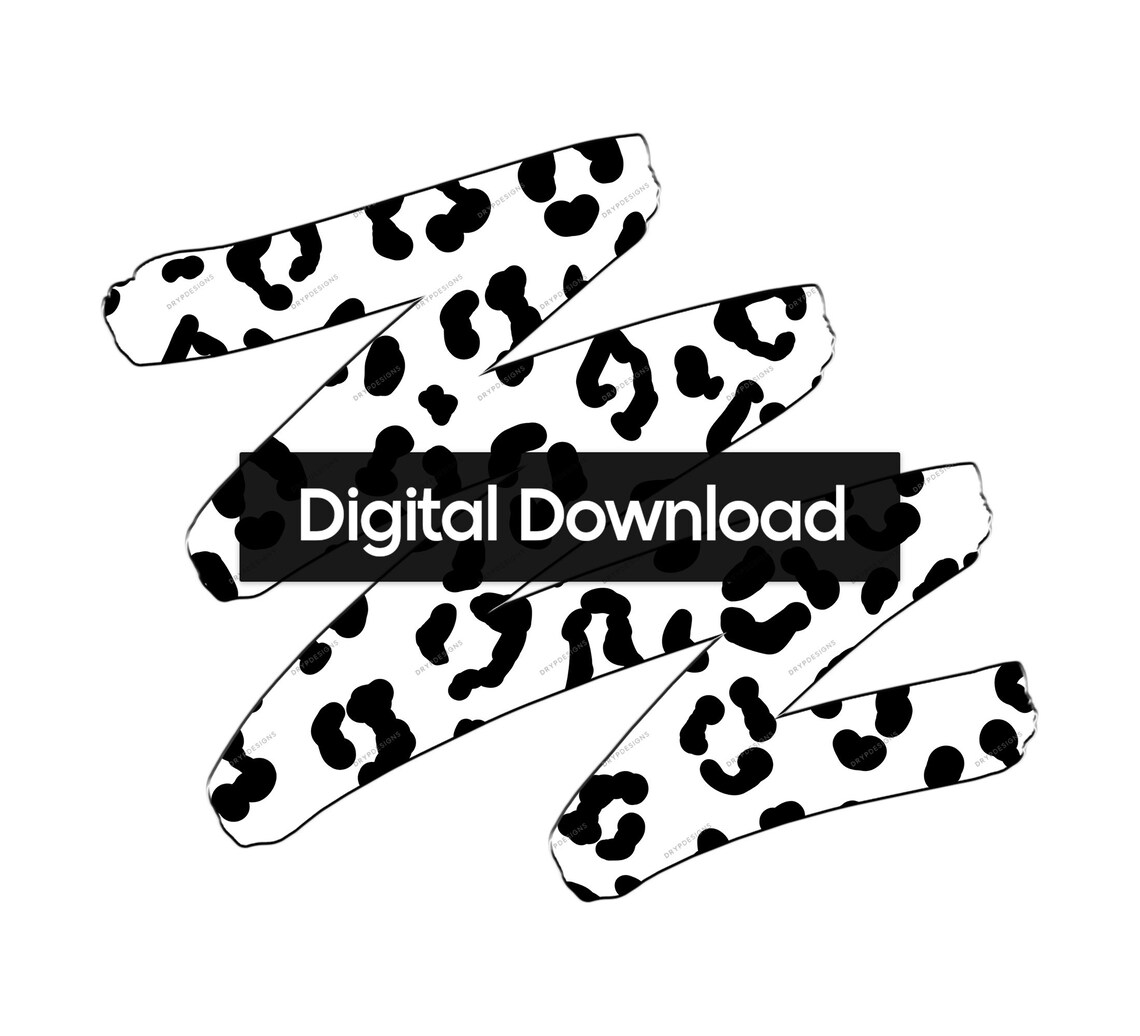 Black White Leopard Print Seamless Background Pattern - Etsy