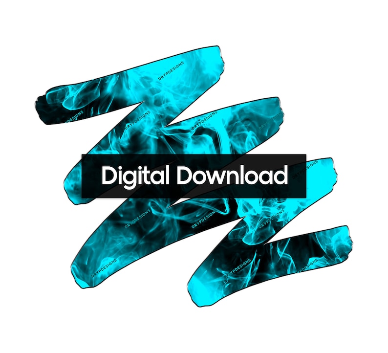 May include: Digital download graphic with a blue and black abstract design. The design is made up of swirling lines and shapes that resemble smoke.