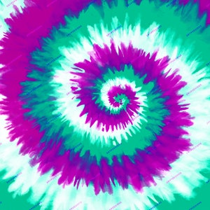 Purple Teal White Tiedye Swirl Digital Paper Background Pattern Digital ...