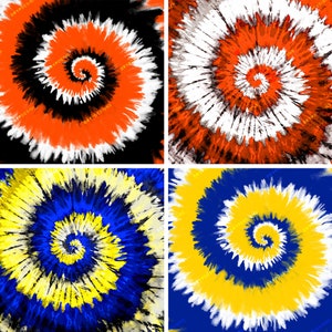 Superbowl 2022 Voetbalteams Tie-Dye Digitale Achtergrond PNG-bundel - Digitale downloadbestanden