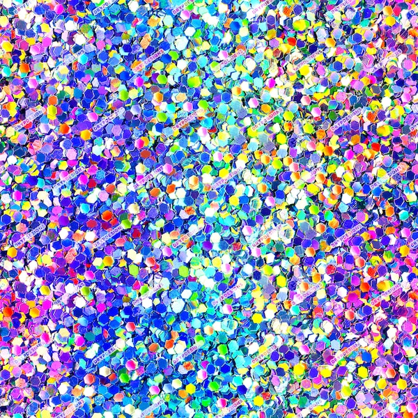 Pastel Glitter Seamless Digital Paper Background Texture - Vibrant Rainbow Glitter PNG - Digital Download Files